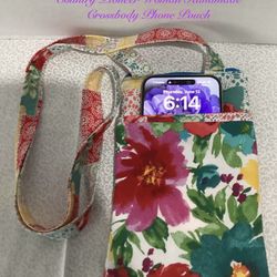 NEW COUNTRY PIONEER WOMAN HANDMADE CROSSBODY PHONE POUCH 