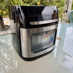 bella PRO - 12.6-qt. Touchscreen Air Fryer Pizza Oven with Rotisserie - Stainless Steel
