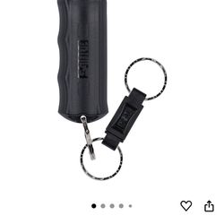 Pepper Spray, Quick Release Keychain for Easy Carry and Fast Access, Finger Grip for More Accurate and Faster Aim, Maximum Police Strength OC Spray, 0