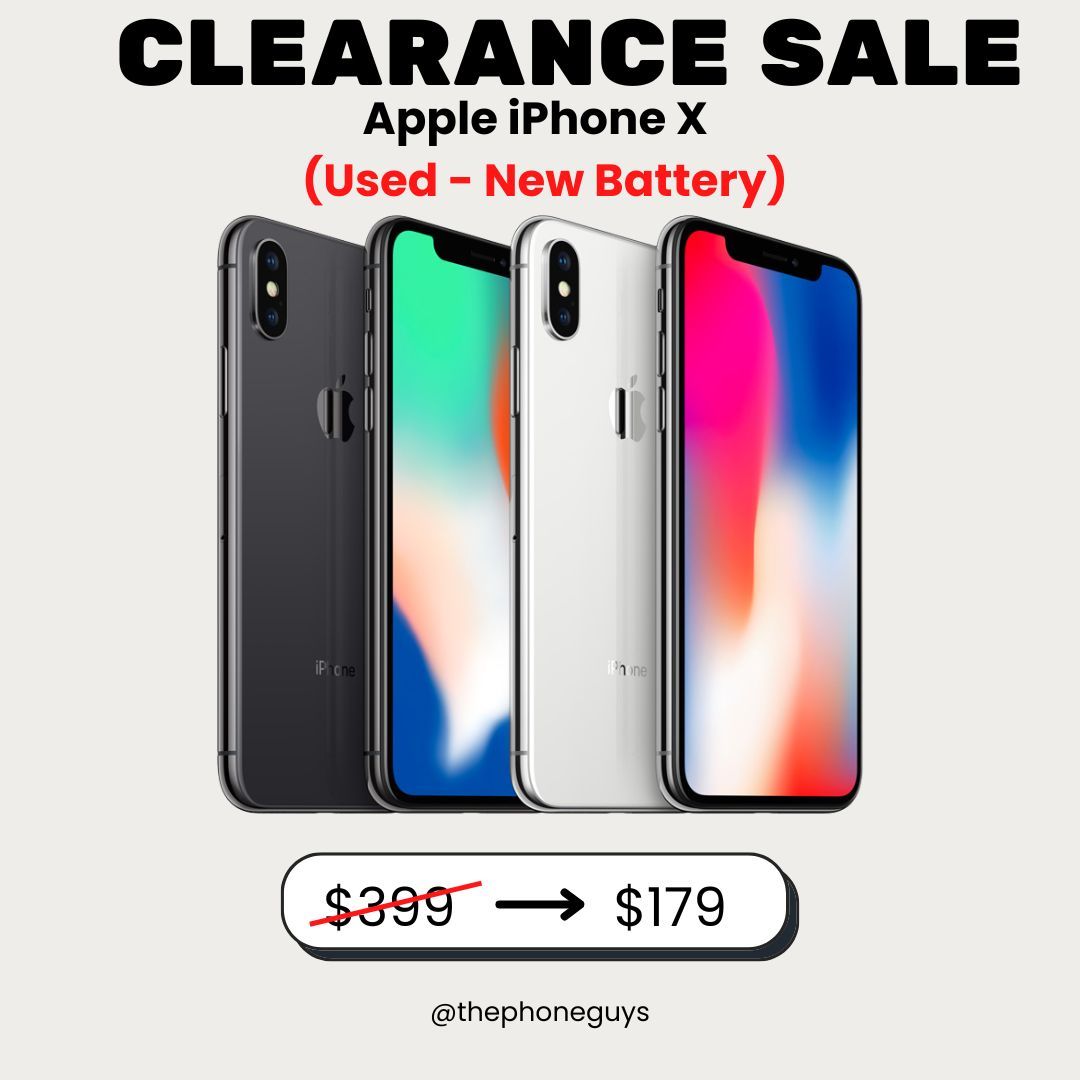 🔋 Batería Nueva + Descuento – iPhone X a Solo $179
