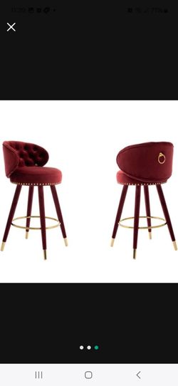 Burgundy Stylish Bar Stool (1 left)