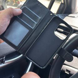 iPhone 15 Leather Wallet Case 