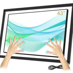 USED 43 Inch Interactive 20 Points Multi-Touch Infrared Touch Screen Overlay