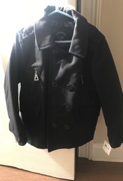 Black boys coat size 7 (brand new)