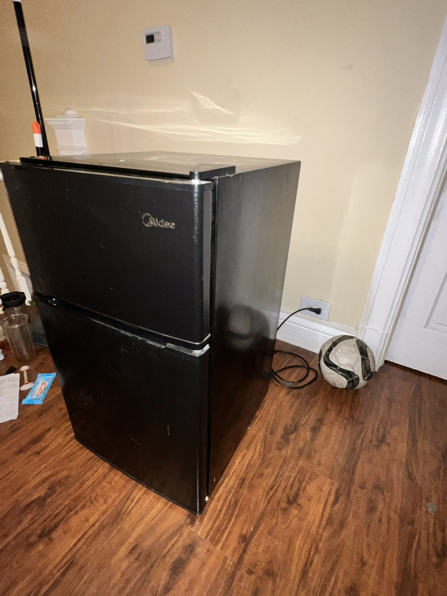 Midea WHD-113FB1 Double Door Mini Fridge with Freezer