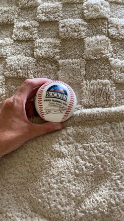 Colorado Rockies Spring Training Signed Ball