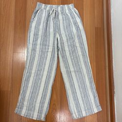Briggs Striped Rustic Drawstring Pants – Size S