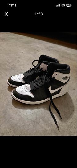 Jordan 1s Retro High Black White