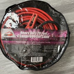 EPAuto 4 Gauge x 20 Ft 500A Heavy Duty Booster Jumper Cables