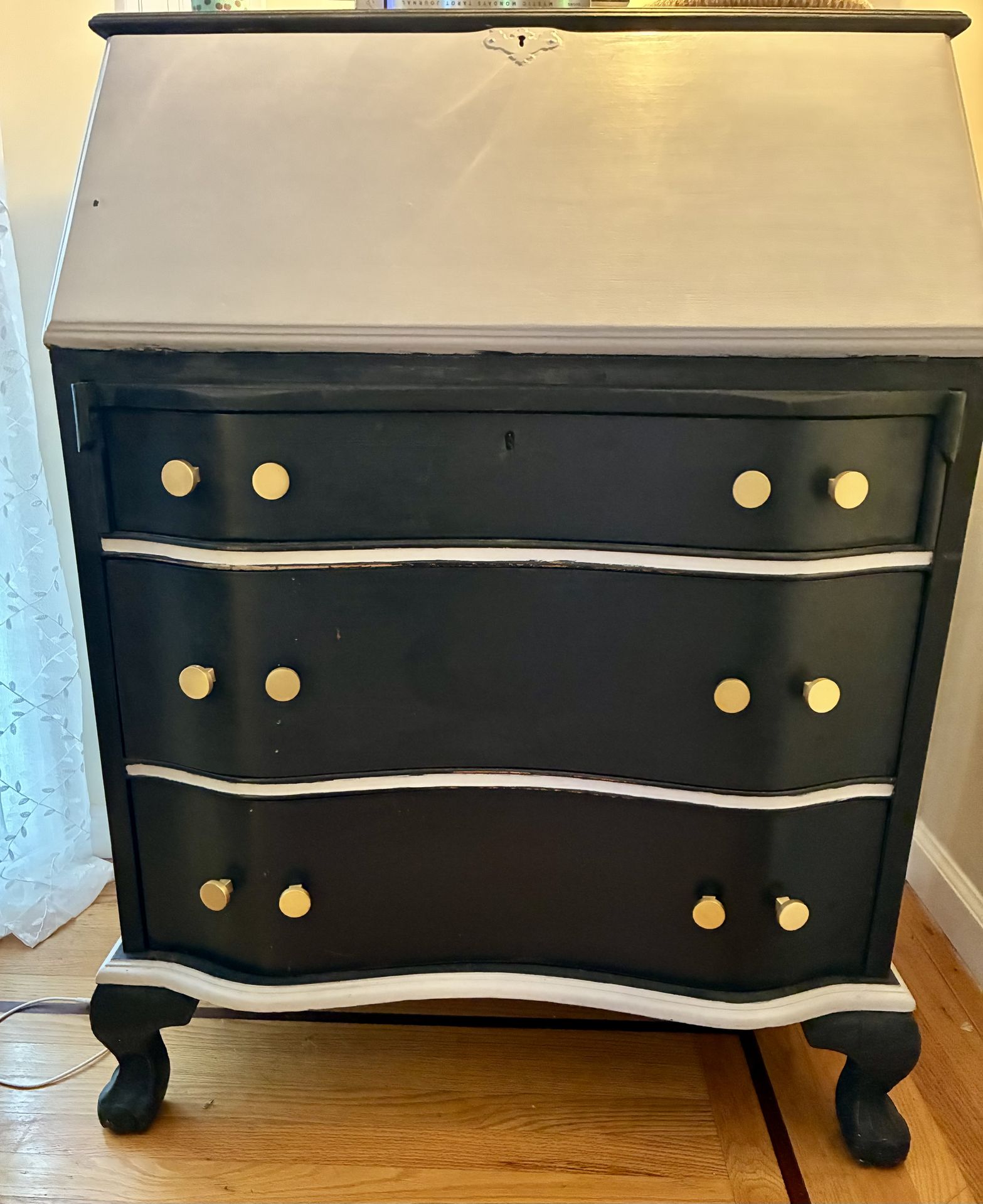Secretary Desk Vintage Refurbished