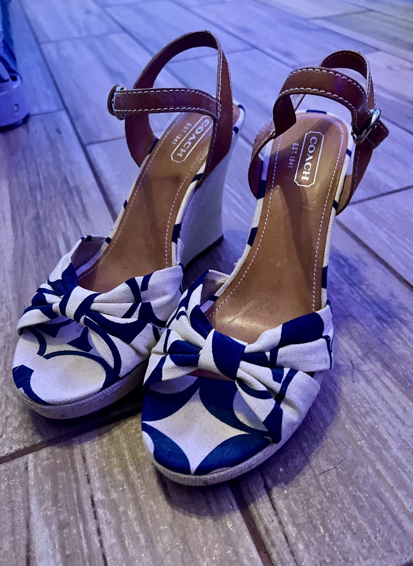 Coach Wedge Heels Size 8