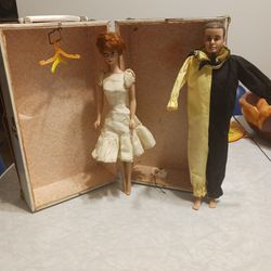 Vintage Barbie And Ken Doll