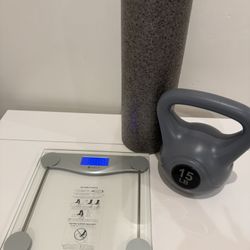 Dumbbell / Scale / Foam Back Roller 