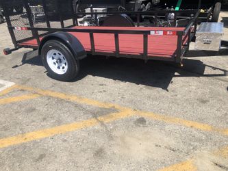 6.5x10x1 SA UTILITY TRAILER FLAT BED TRAILER