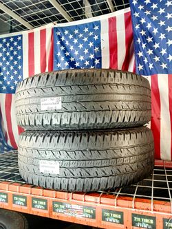 ✅ 2 USED TIRES LT285/70R17 YOKOHAMA GEOLANDAR ALL SEASON 285 70 17