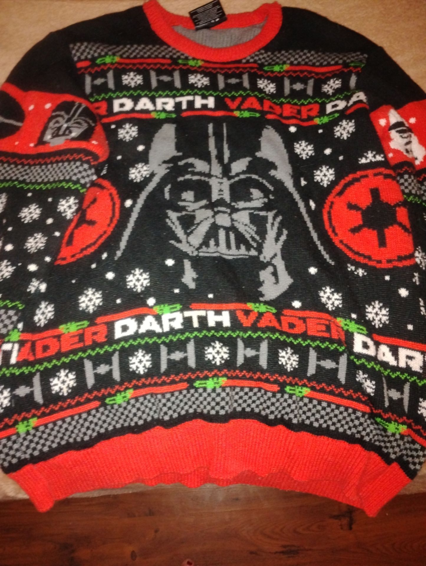 Darth Vader ugly Christmas sweater