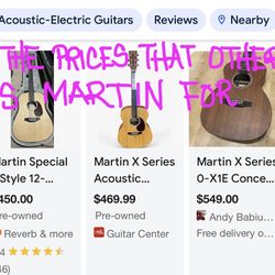 Martin Custom X Acoustic / Electric 