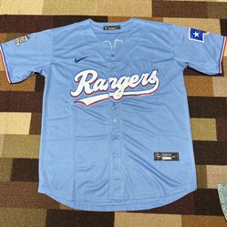 Seager #5 Baby Blue Texas Rangers Baseball Jersey