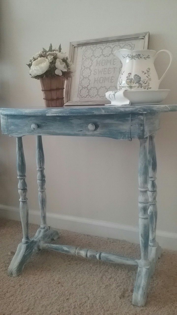Rustic entry side table
