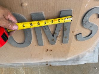 Restrooms comercial sign letters
