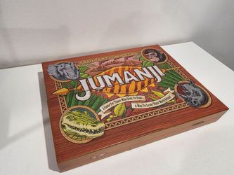 Jumanji Board Game Wooden Box Classic Retro Real Wood Case