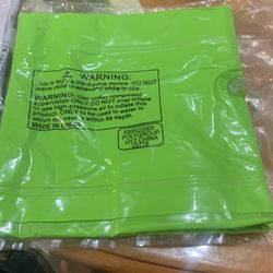 💦 Green Inflatable Transparent Air Mat Adult Pool Float 5ft 6in w/ Repair Patch - Picture 2 of 7 💦 Green Inflatable Transparent Air Mat Adult Pool F