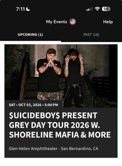 Grey Day 2026 / Suicideboys & Shoreline Mafia Concert Tickets