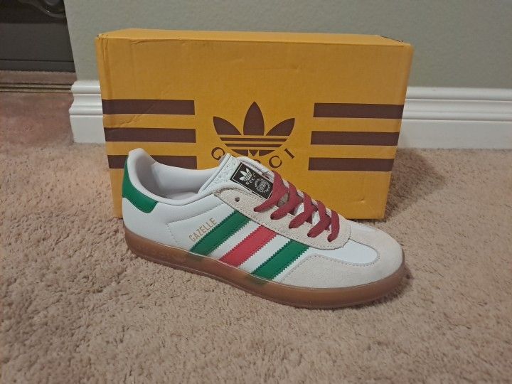 Authentic Gucci x Adidas Gazzeles Sneakers Men's US Size 9