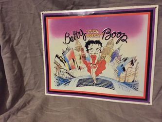 Betty boop tin sign