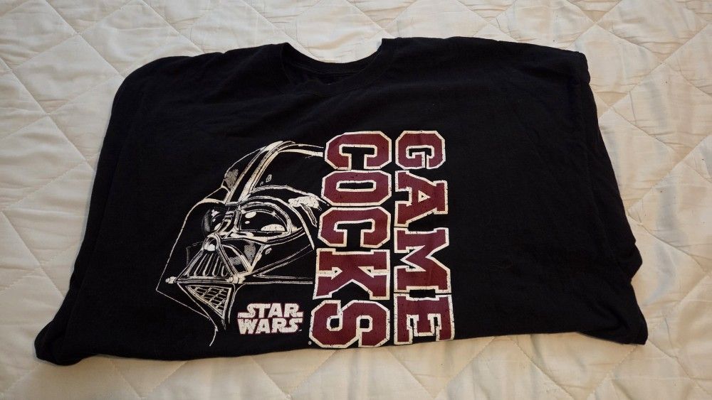 Black Champions 3XL South Carolina Game Cocks Darth Vader Star Wars Shirt