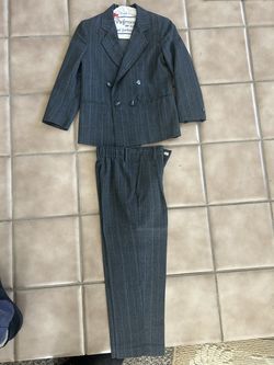 Boys Pinstriped Suit