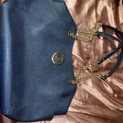 Navy Michael Kors Purse
