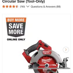Milwaukee M18 Brushless Cordless 7-1/4 in Circular Saw