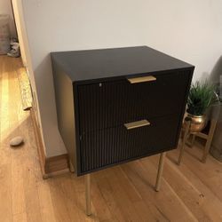Black night stand 
