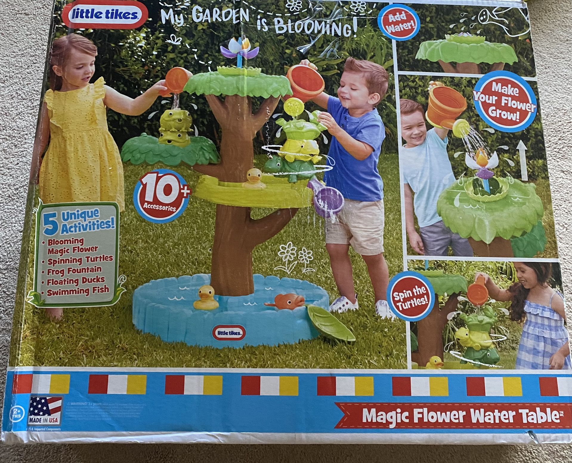 Magic Flower Water Table with Blooming Flower and 10+ Accessories By