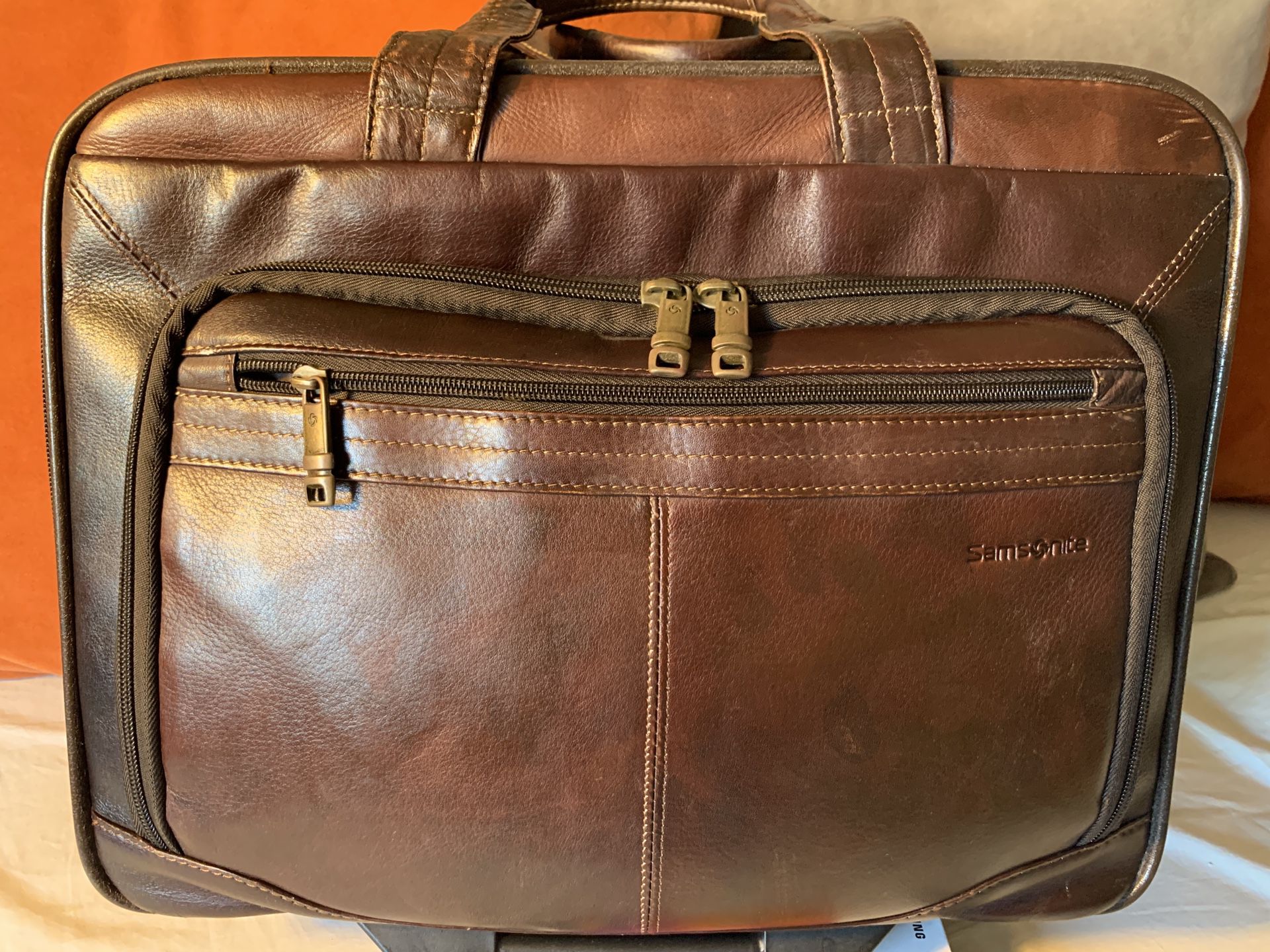 Samsonite Carry-On Leather Bag