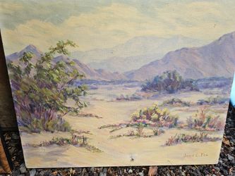 Desert Oil On Canvas -OLD
