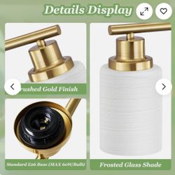 Guliaofo 4 Light Gold Vanity Light