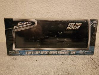GREENLIGHT FAST & FURIOUS MOVIE DOM’S 1987 BUICK GRAND NATIONAL GNX 1:43 SCALE