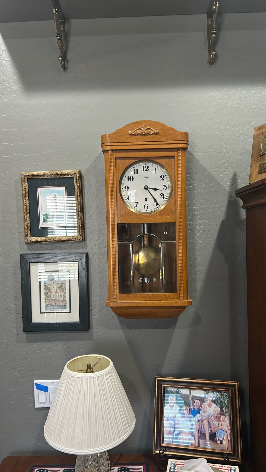 Antique European Vedette Wall Clock