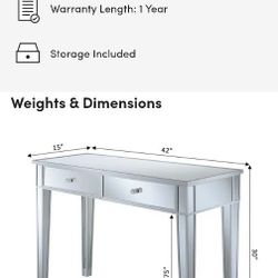 Mirrored Console Table 