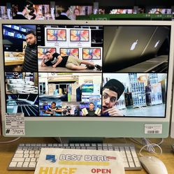 24” Apple iMac Desktop Computer - Apple M1 - 8GB of Unified RAM - 256GB SSD - 2021