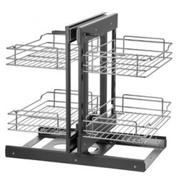 2 Tier 4 Shelf Kitchen Cabinet 