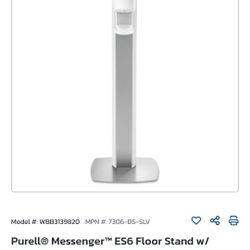 Free Purell ES6 Floor stand dispenser 