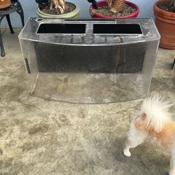 Bow Front Approximately 45 Gallons Acrylic Fish Tank 