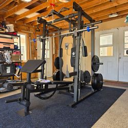 Smith Machine 2001 | Multi-Use Adj Bench | Gym Equipment | Fitness | Squat Rack | Excercise |🔴WEIGHTS AND BARBELL SOLD SEPARATELY 🔴 FREE DELIVERY 🚚