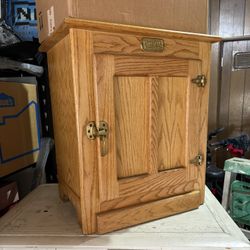 Vintage 1990’s White Clad Solid Oak Cabinet $100 Azusa