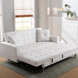 💥AMAZING  White Reversible Sectional Sofa Bed 👍90 days FREE FINANCING ❗NO CREDIT CHECK❗ 