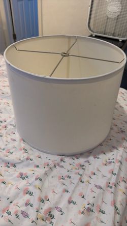 White round large lamp shade