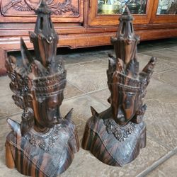 Wood Carved Statues Vin